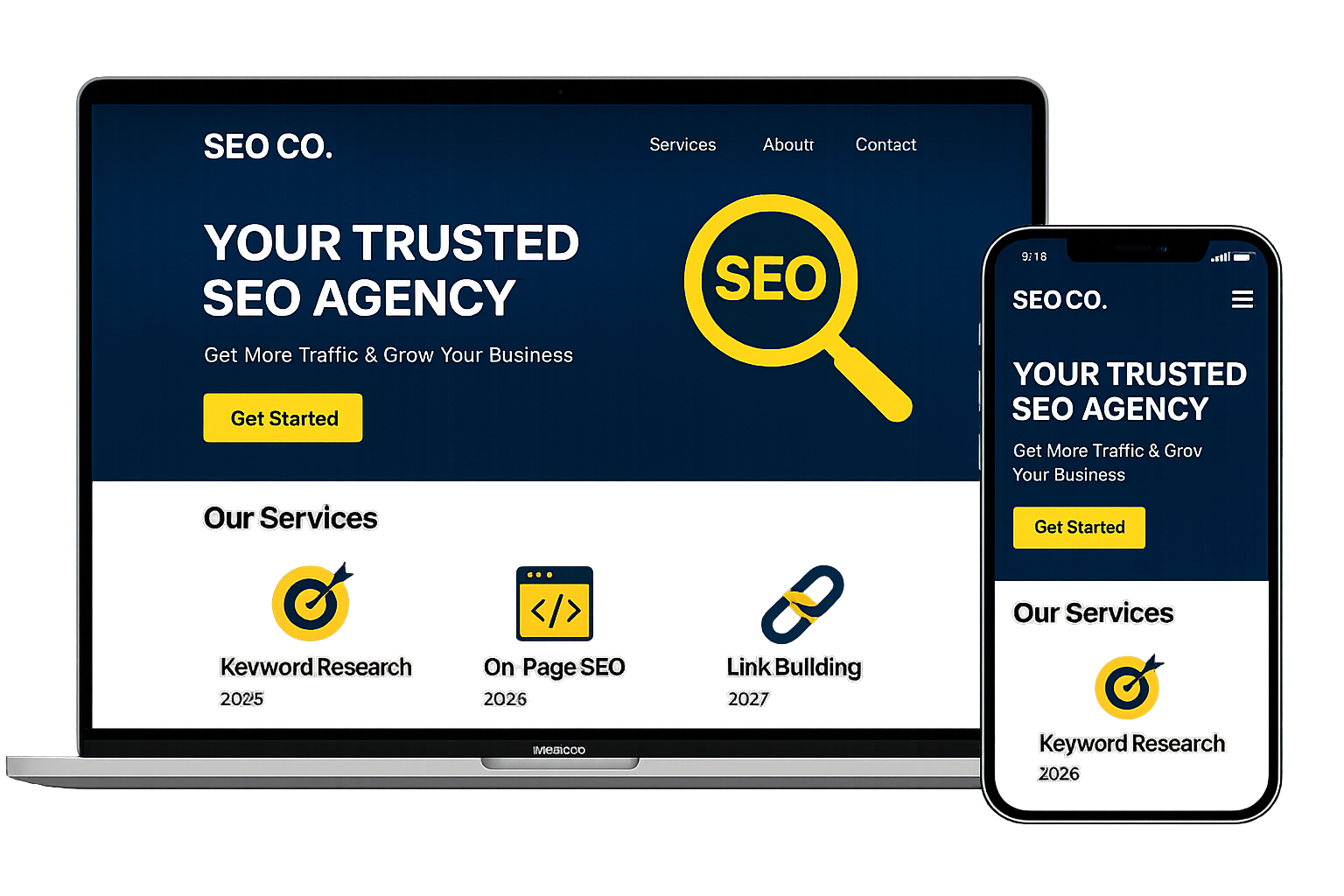 Preview of local SEO optimisation results for businesses in North Shields