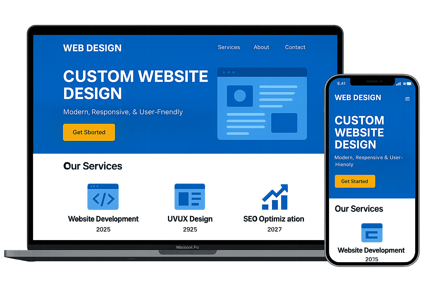 Preview of free local business website design for companies in Middlesbrough